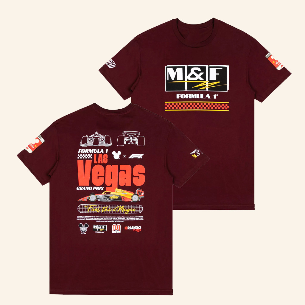 Disney F1 Merch Disney X Formula 1 T-Shirt Best Gifts For Boyfriend