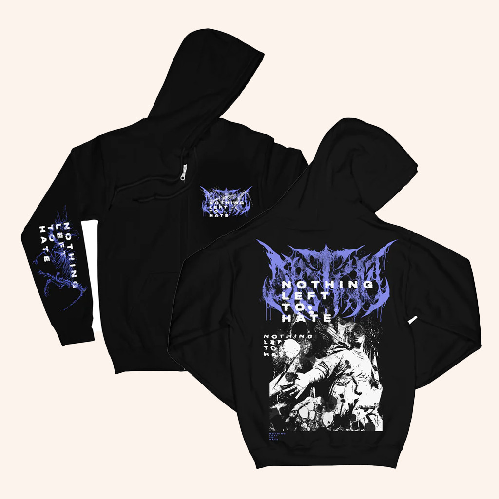 Distant Official Merch Nothing Left To Hate Zip Hoodie Gifts For Music Lovers