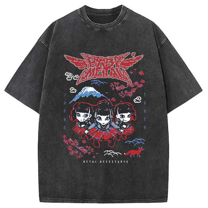 Distressed Band Logo Washed T-Shirt Classic Graphic Fashion Tee Gifts For Brother