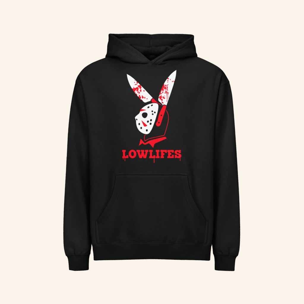 District 13 Clothing Merch Lowlifes Killer Bunny Hoodie Halloween Gift For Brother District 13 Clothing Merch Lowlifes Killer Bunny Hoodie Halloween Gift For Brother