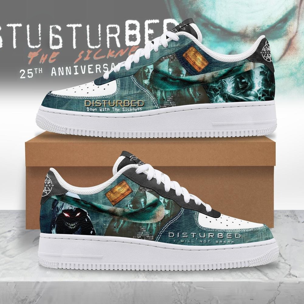 Disturbed 25th Anniversary AF 1 Shoes Fan Enthusiast Gifts