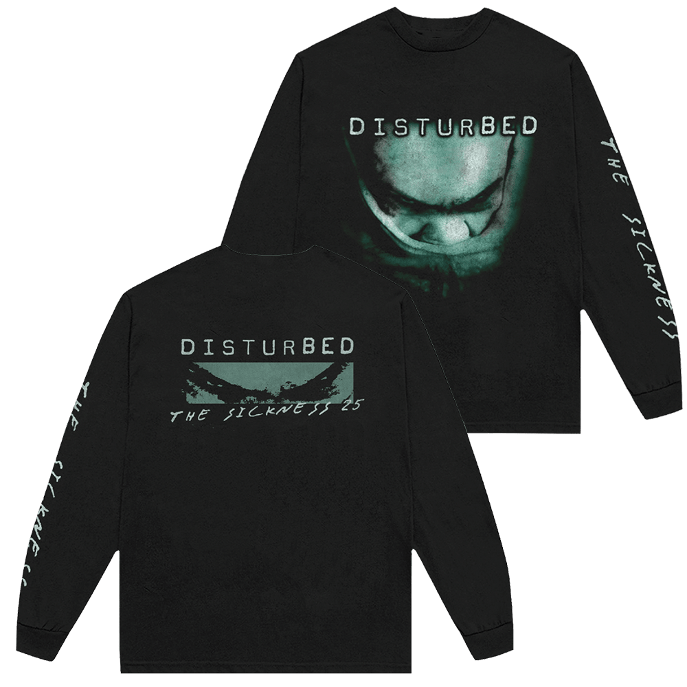 Disturbed Merch The Sickness Anniversary Long Sleeve T-Shirt Father's Day Gifts For Fans