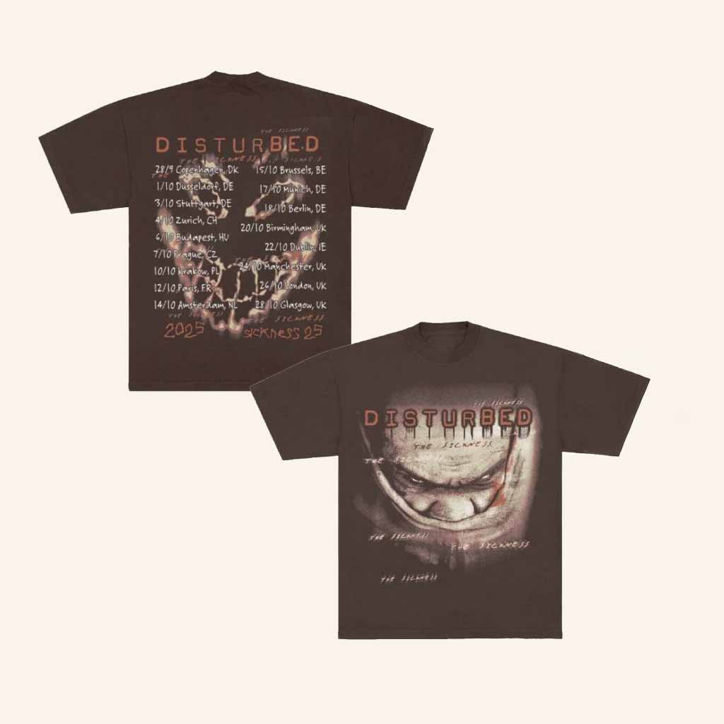 Disturbed UK Merch Stupify The Sickness 25 Tour Shirt Christmas Ideas For Husband Disturbed UK Merch Stupify The Sickness 25 Tour Shirt Christmas Ideas For Husband