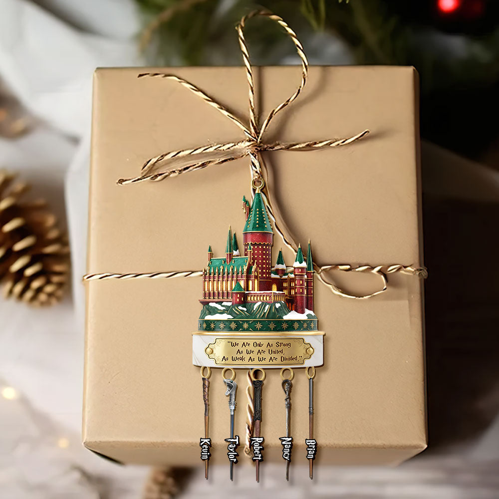 Divided Castle Christmas Ornament Personalized Gifts For Friends - Cute Christmas Tree Gift Idea
