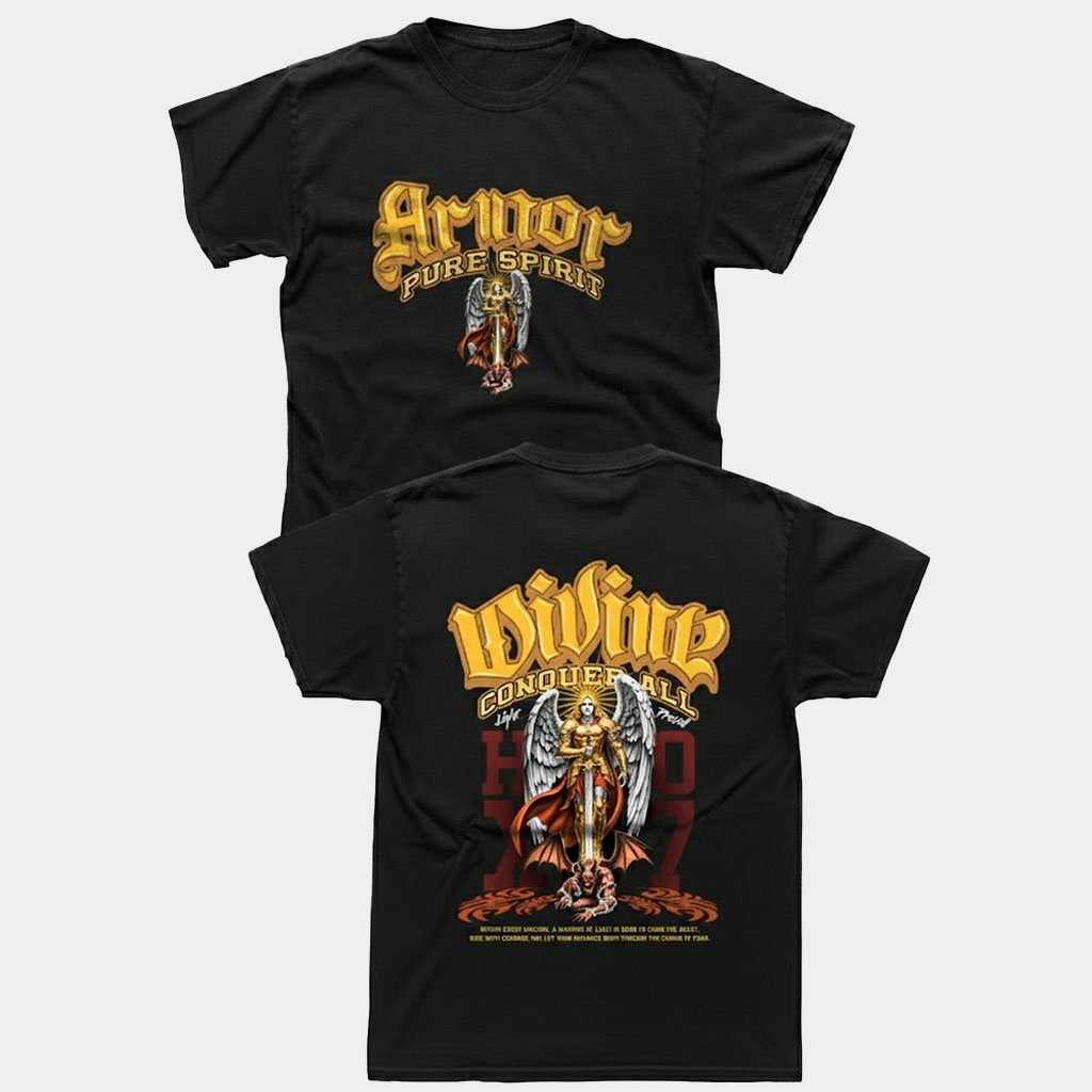 Divine Angel Armor Conquer All Archangel Michael Shirt Best Gifts For Christian