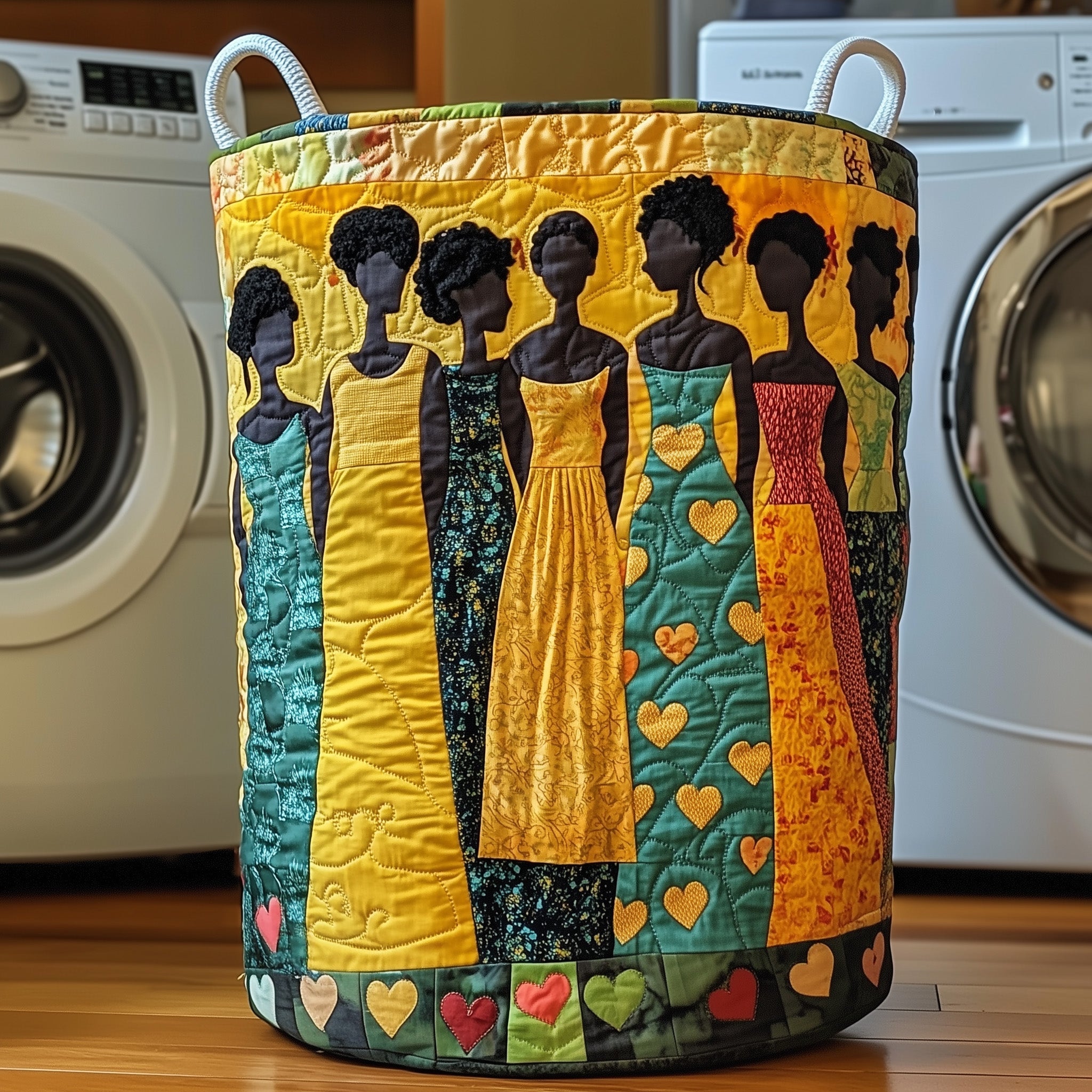 Divine Beauty Quilted Laundry Basket Mother's Day Merch Gift