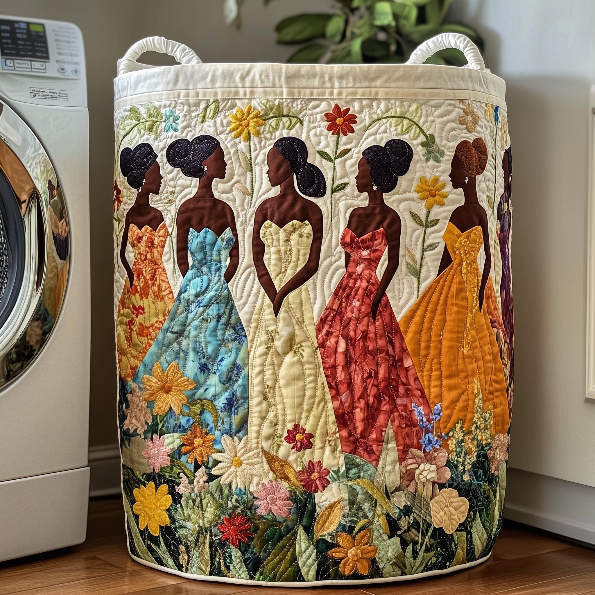 Divine Beauty Quilted Laundry Basket Perfect Gift For College Dorm