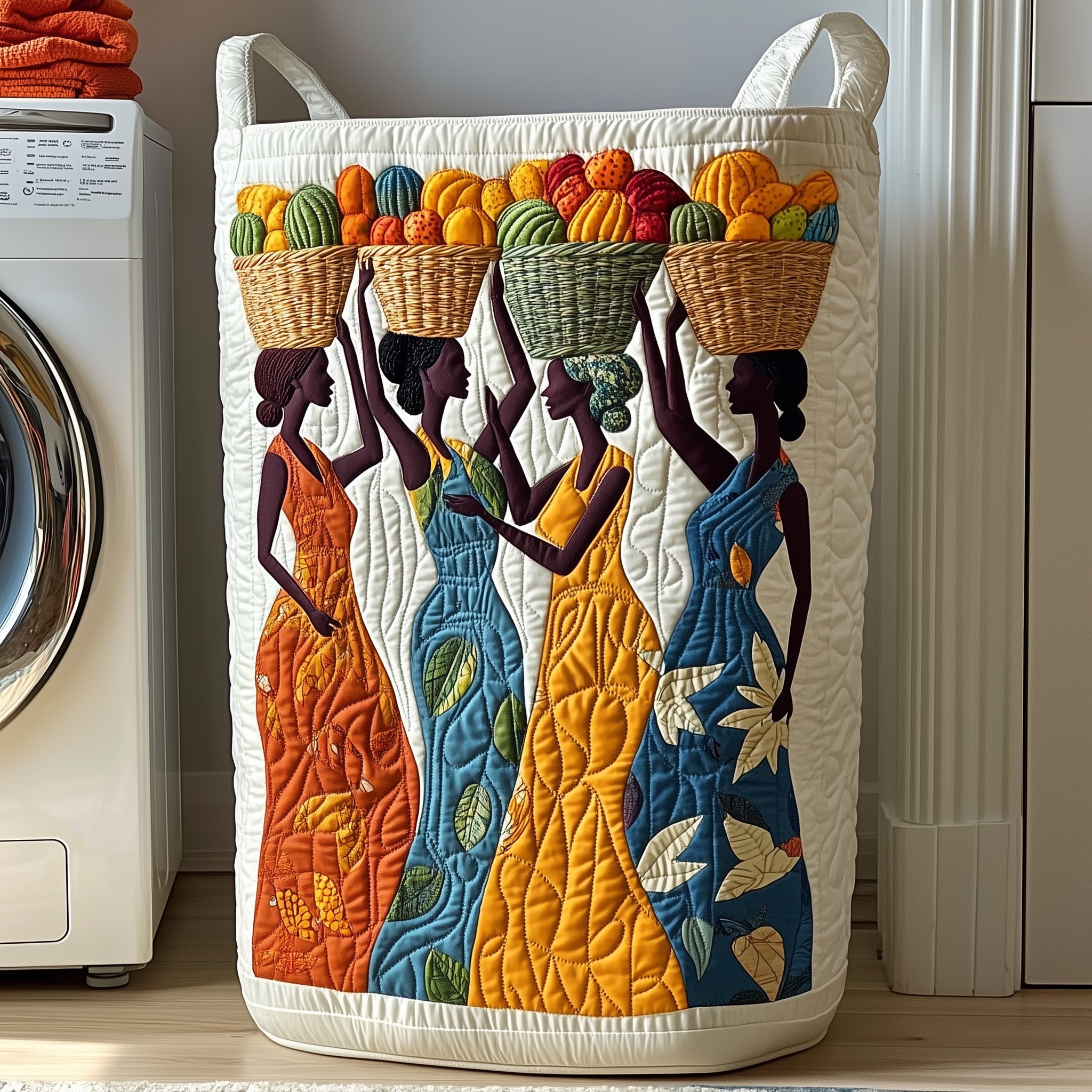 Divine Beauty Quilted Laundry Basket Perfect Gift For Your House