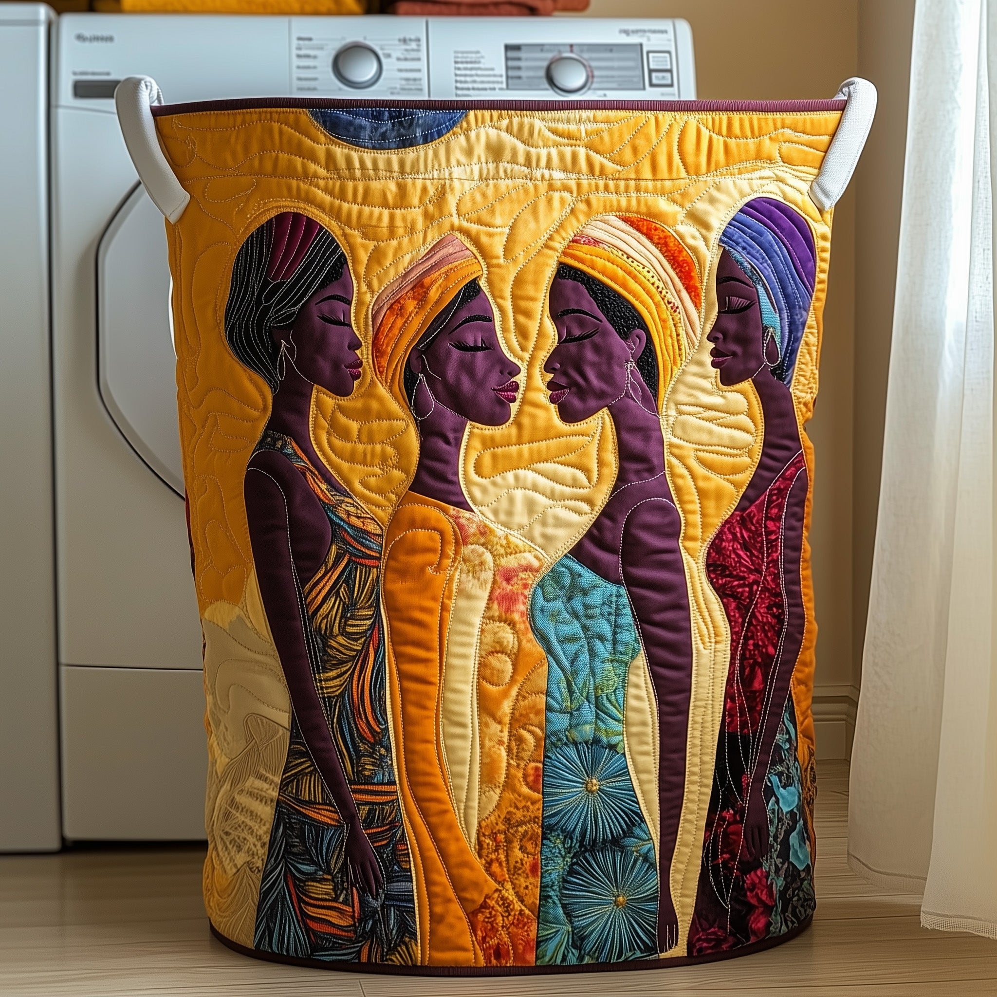 Divine Beauty Quilted Laundry Basket Thoughtful Housewarming Gift