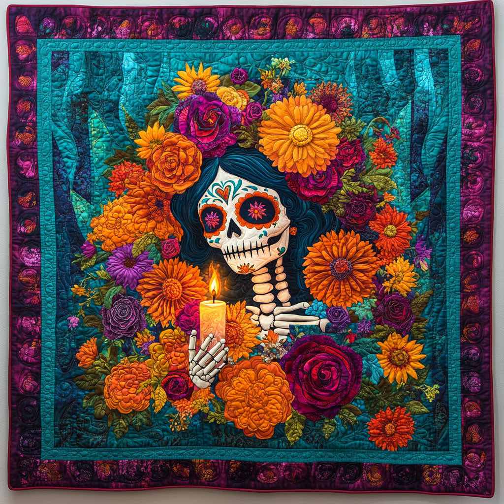 Divine Consolation Quilt Blanket Throws For Couch Christmas Themed Skull Gifts For Him Her