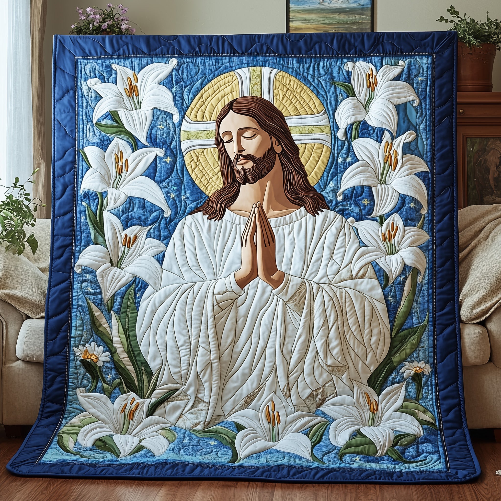 Divine Embrace Quilted Blanket Winter Quilt Blanket Gift Idea