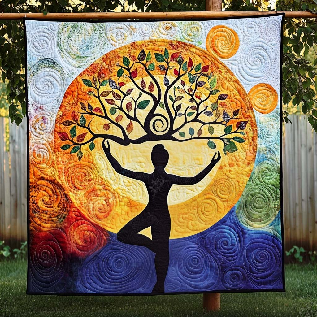 Divine Energy Quilted Blanket Best Gifts For Yoga Lovers