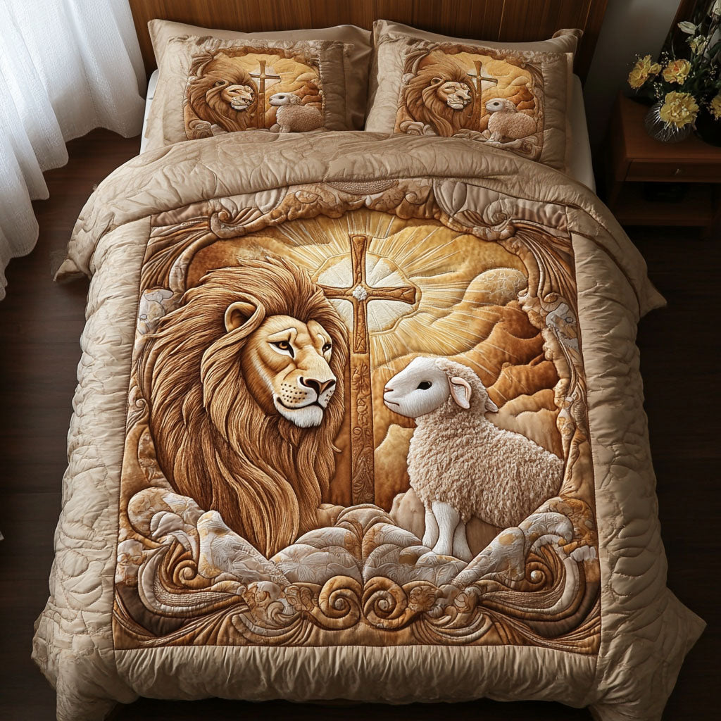 Divine Grace Quilted Bedding Set Best Bed Sheet Set Christian Christmas Gifts
