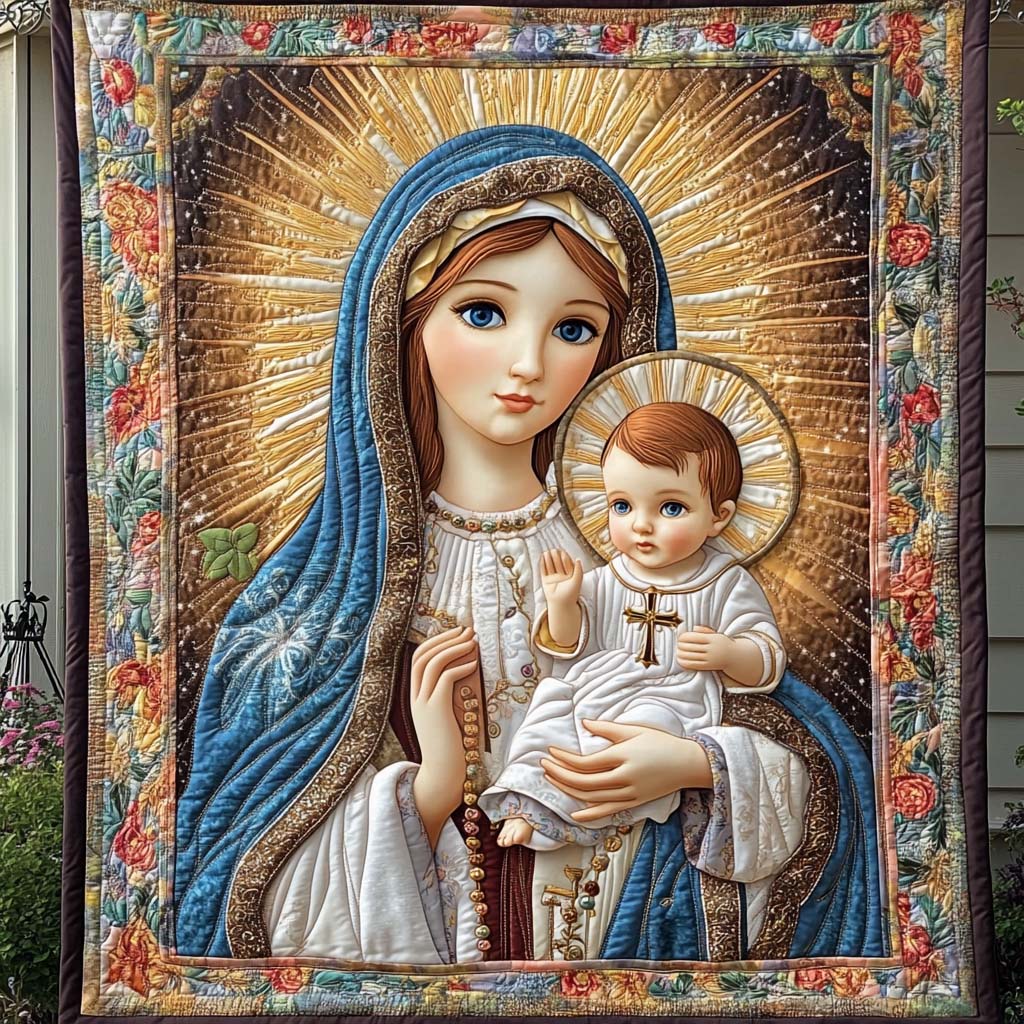 Divine Innocence Quilted Blanket Romantic Christmas Gifts