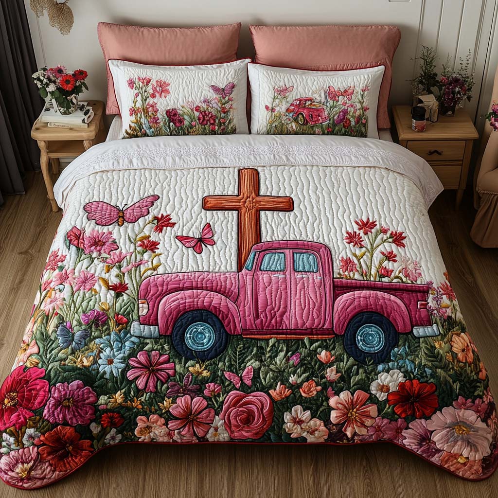 Divine Journey Quilted Bedding Set Best Comforter Sets Good Christian Gifts