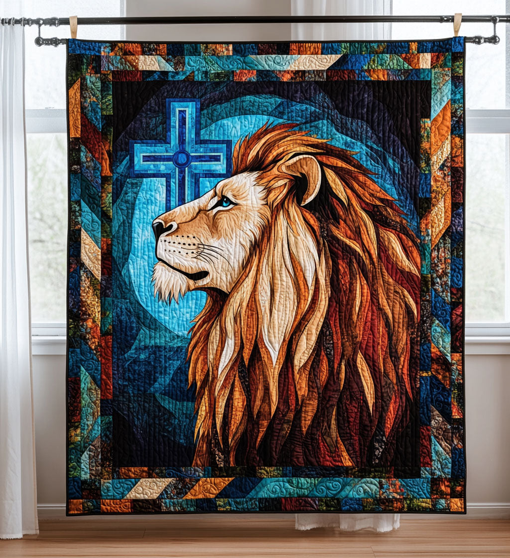 Divine King Quilted Blanket Lion Blanket Gift For Animal Lover
