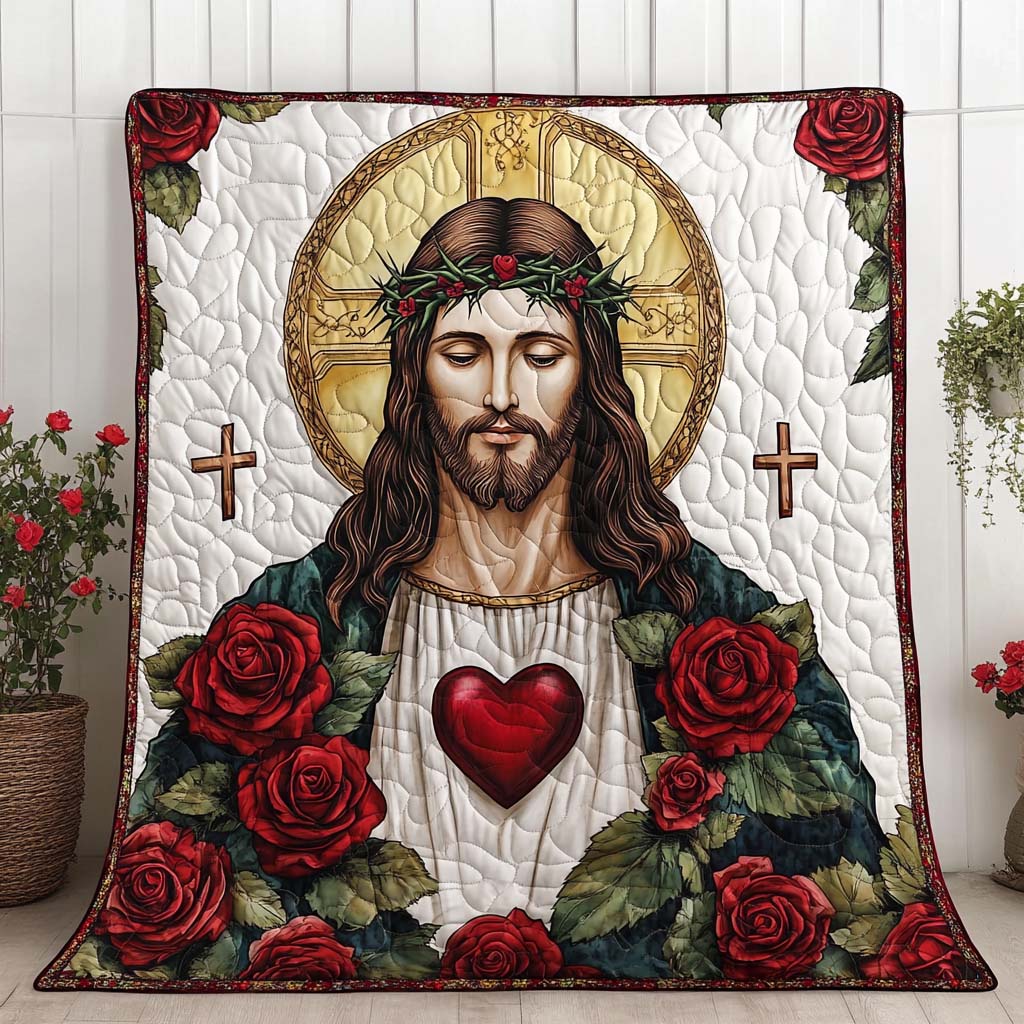 Divine Mercy Quilted Blanket Xmas Holiday Christian Gifts For Mom