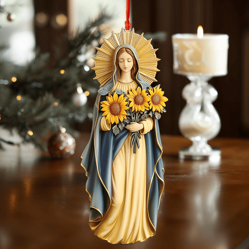 Divine Mother Radiance Acrylic Ornament Christmas Christian Gift for Mom