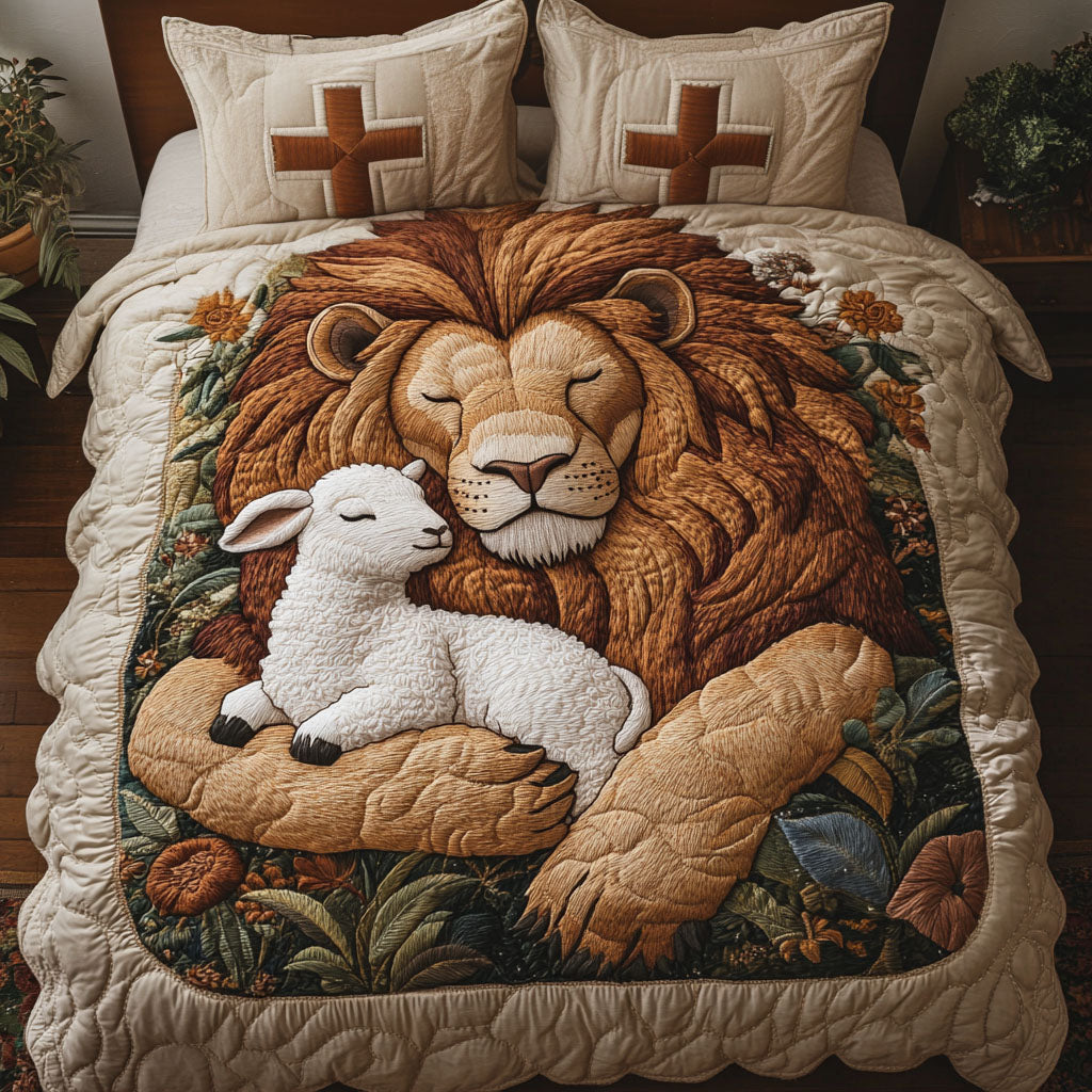 Divine Rest Quilted Bedding Set Warm and Breathable Bedding Set for All Seasons