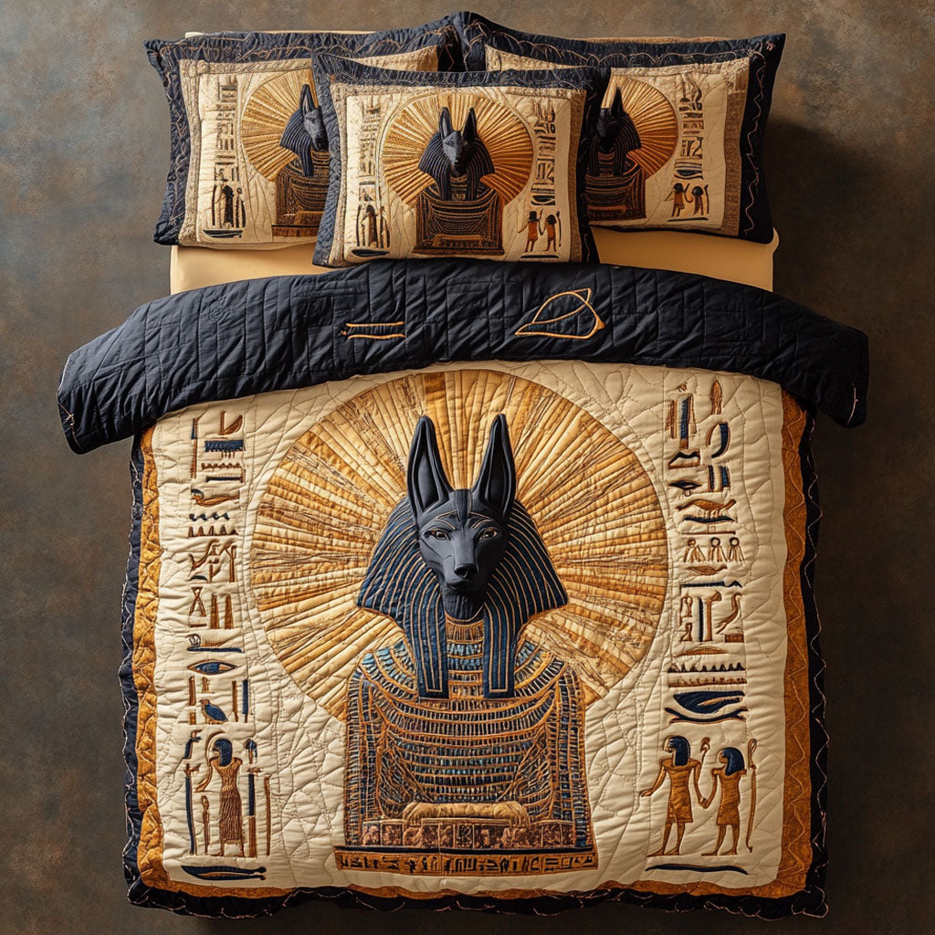 Divine Watcher Quilt Bedding Set Queen Comforter Spiritual Gift for Adults