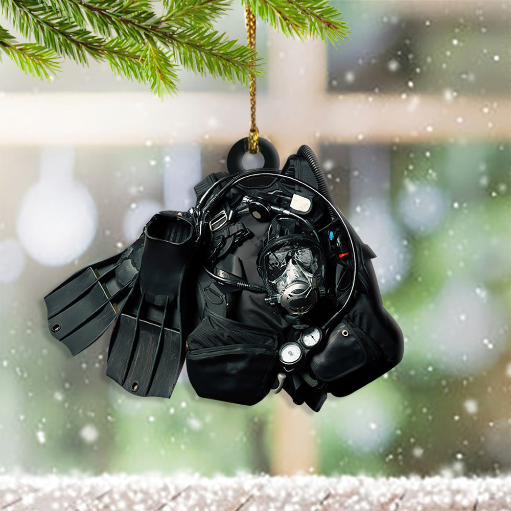 Diving Equipment Ornament Hanging Christmas Ornaments Gifts For Scuba Divers