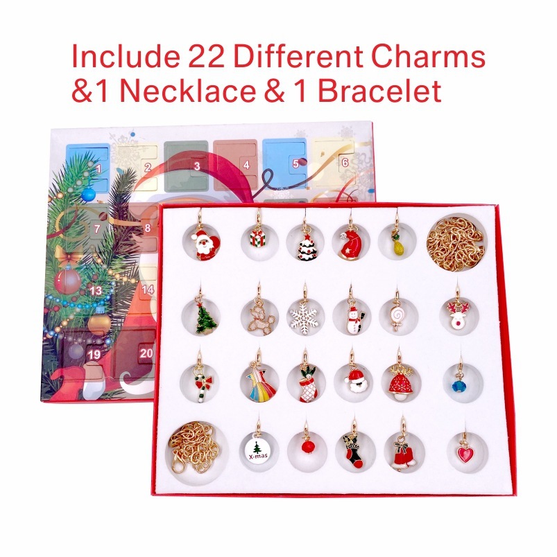 Diy Christmas Advent Calendar Bracelets Set Christmas Advent Calendar Xmas Gifts For Her