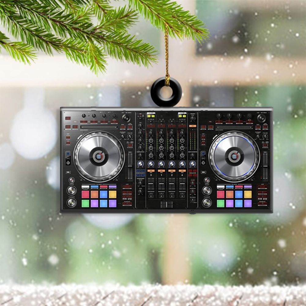 DJ Controller Ornament Modern Christmas Tree Ornaments Decorated Xmas Trees