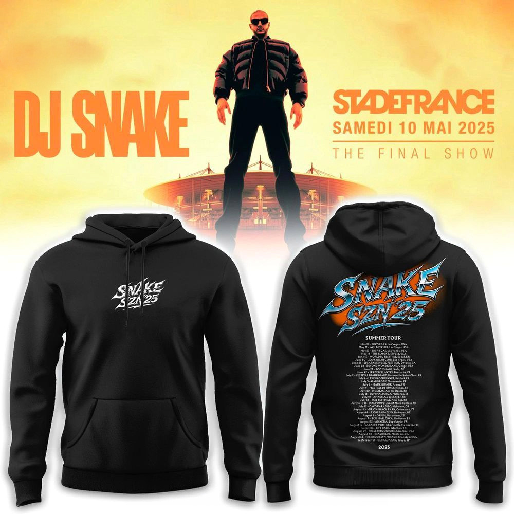 DJ Snake The Final Show StadeFrance 2025 Hoodie DJ Snake Merch Birthday Gift For Son