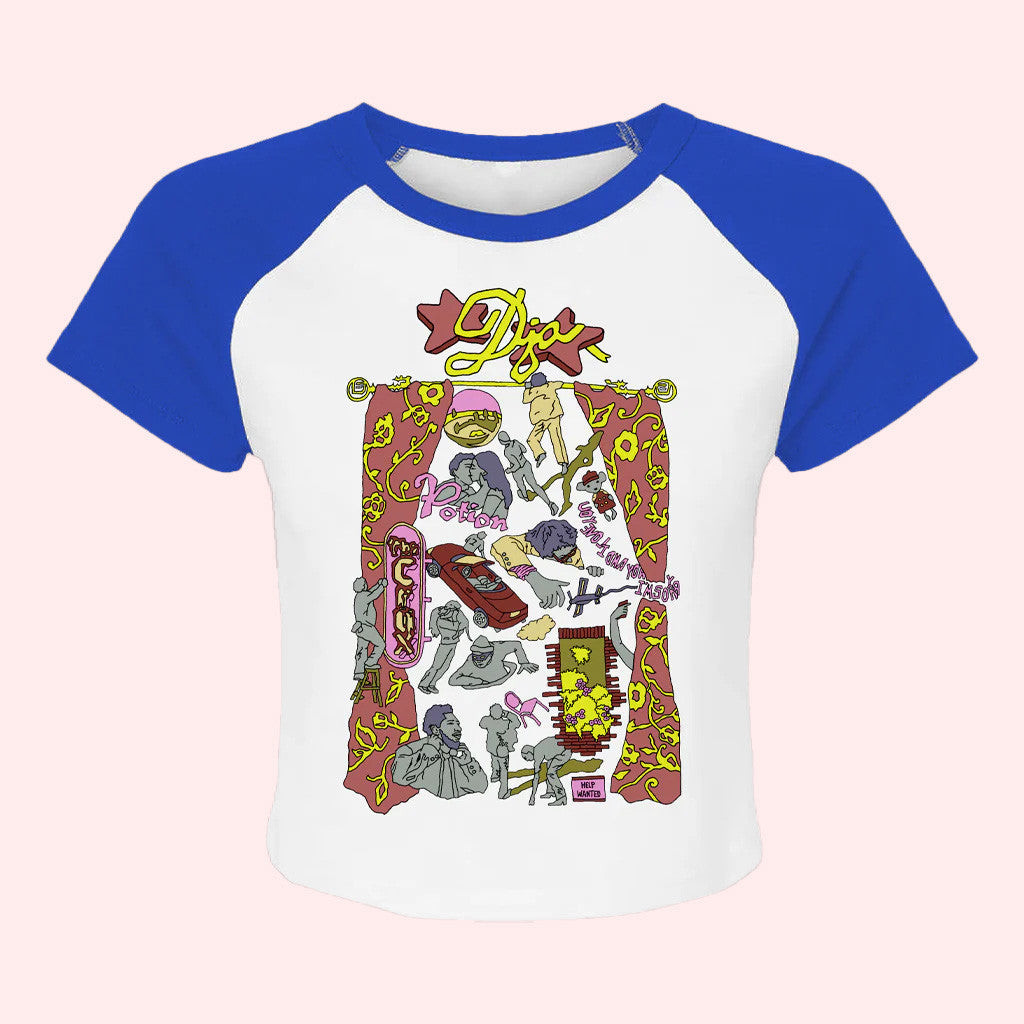 DJO Merch Flash Raglan T-Shirt Gifts For Girlfriend DJO Merch Flash Raglan T-Shirt Gifts For Girlfriend