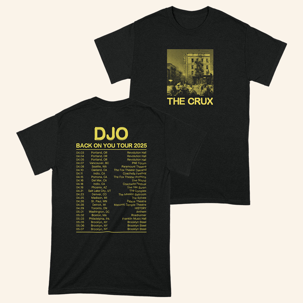 DJO Merch The Crux 2025 NA Tour T-Shirt Unique Gifts For Music Lovers DJO Merch The Crux 2025 NA Tour T-Shirt Unique Gifts For Music Lovers