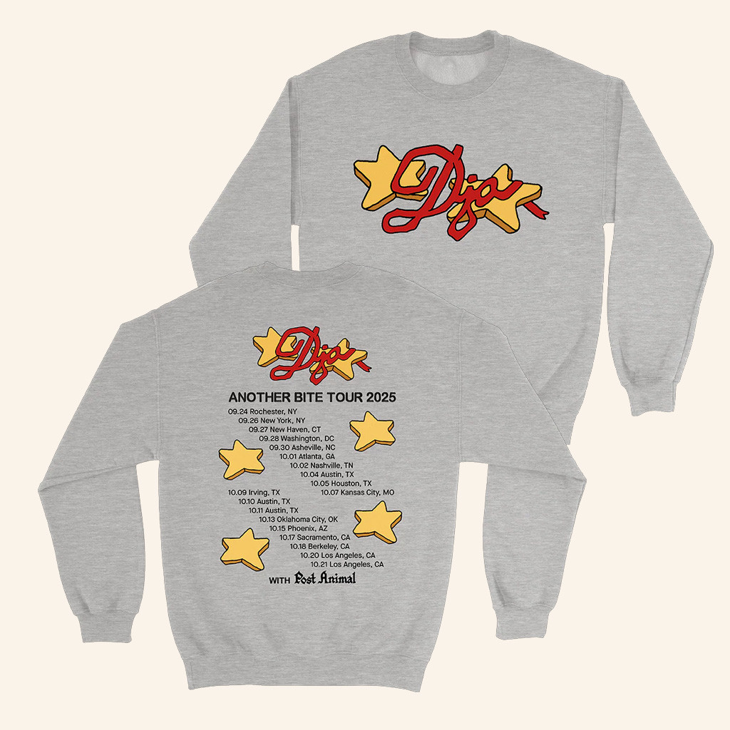 DJO Music Merch Another Bite Tour 2025 Star Crewneck Sweatshirt Presents For Music Lovers