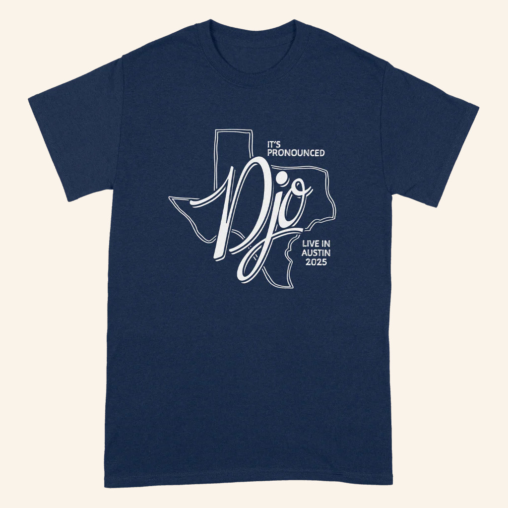 DJO Music Merch It's Pronounced Djo Live In Austin 2025 T-Shirt Music Lover Gifts For Him