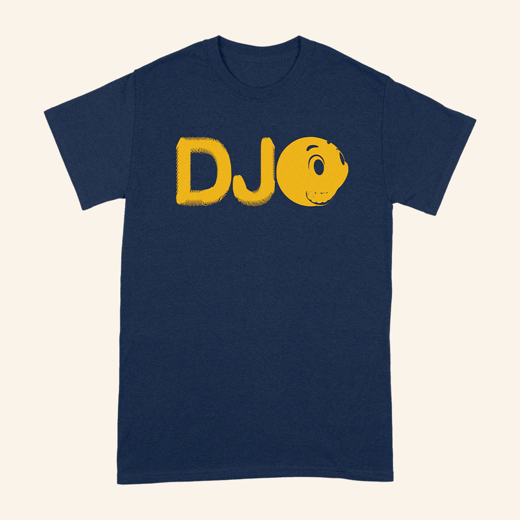 DJO Music Merch Smiley Face Logo T-Shirt Gift Ideas For Music Lovers