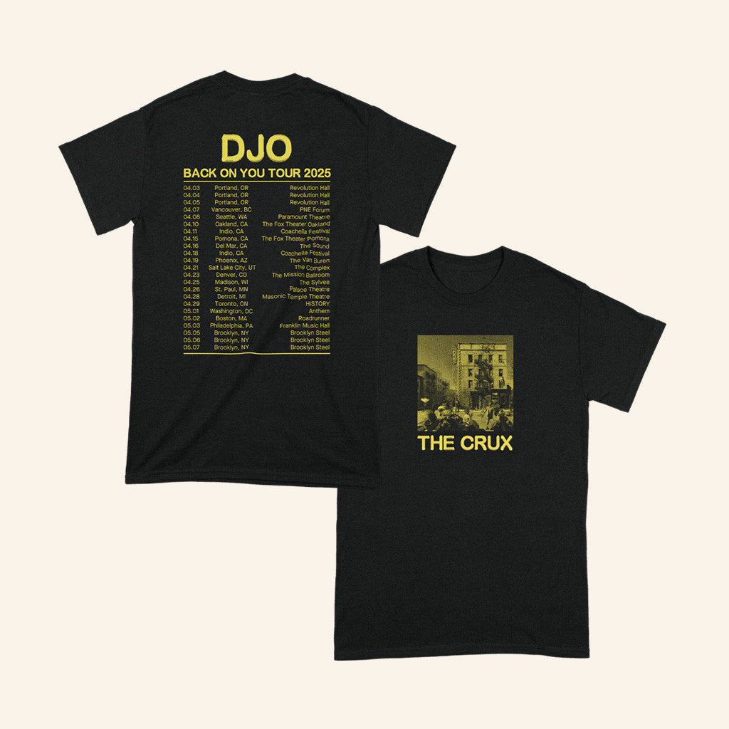DJO Music Merch The Crux 2025 N.A Tour T-Shirt Fans Gifts DJO Music Merch The Crux 2025 N.A Tour T-Shirt Fans Gifts