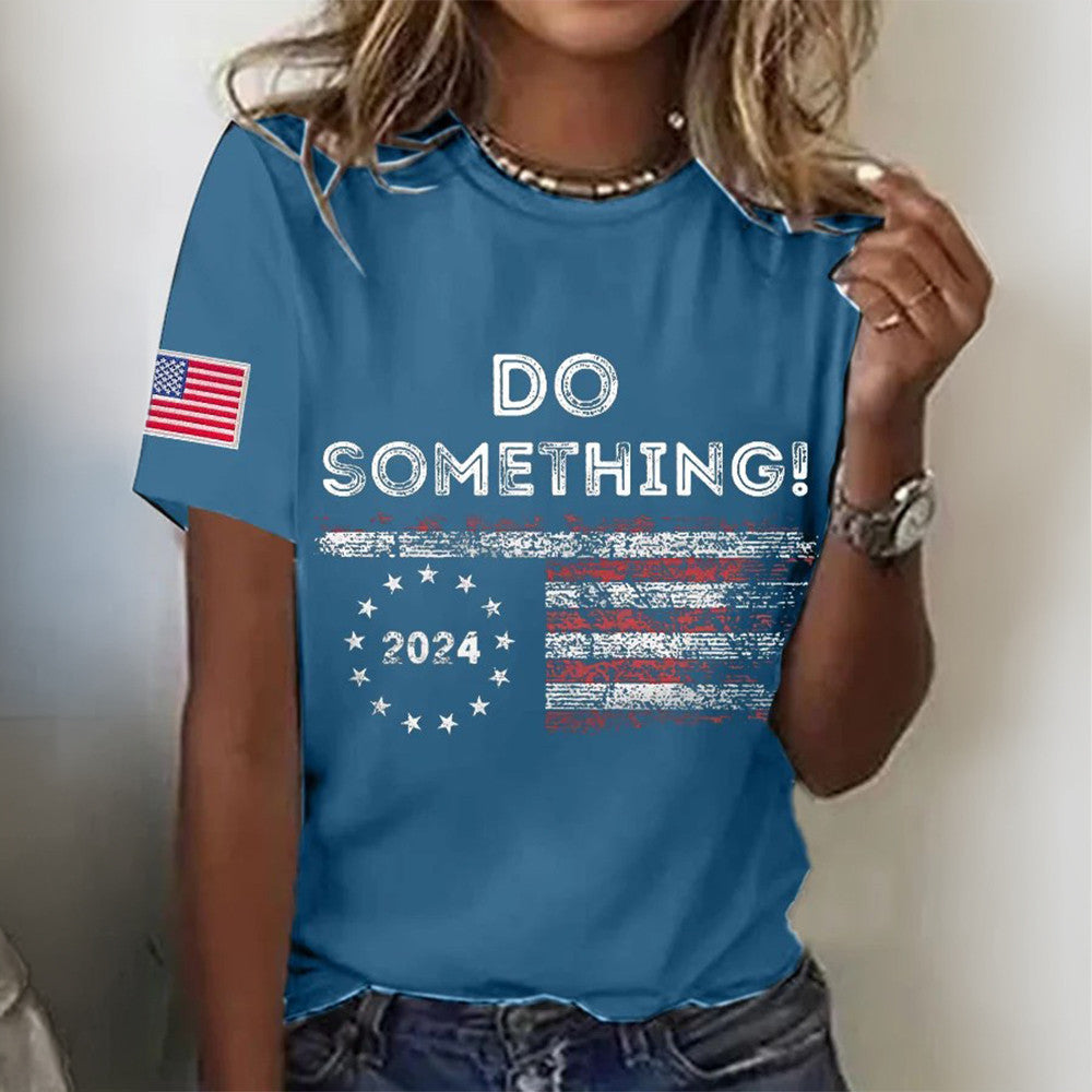 Do Something For The People American Flag Shirt 2024 Election T-Shirt Patriotic Gifts For Her Do Something For The People American Flag Shirt 2024 Election T-Shirt Patriotic Gifts For Her