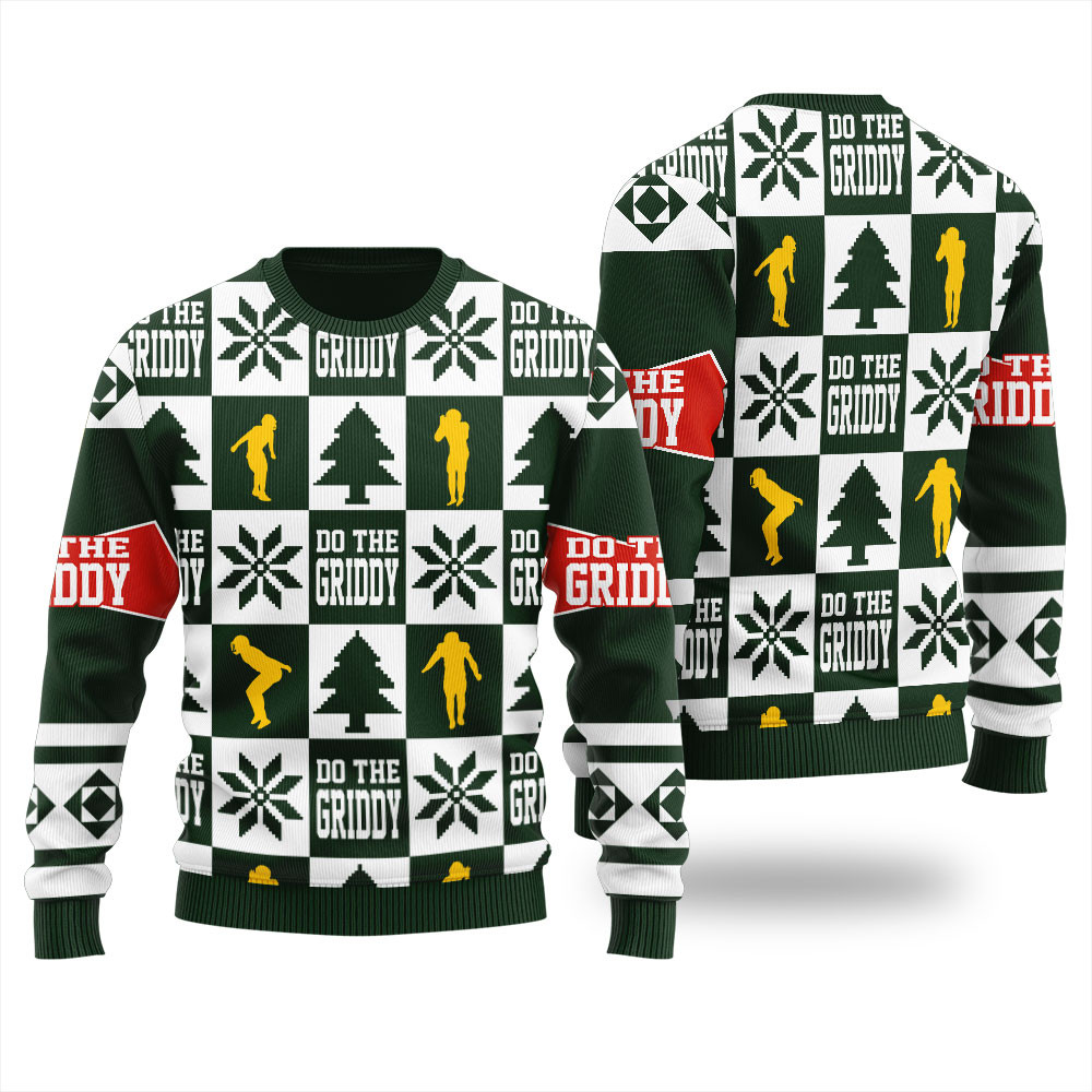 Do The Griddy Dance Football Ugly Christmas Sweater Lovely Merch Gift for Cozy Winter Nights
