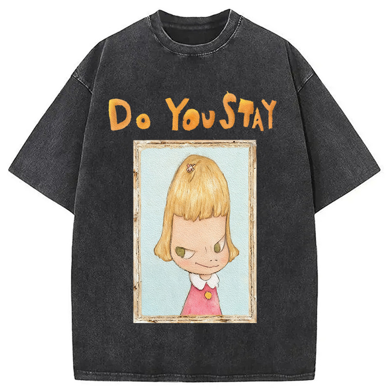 Do You Say Washed T-Shirt Casual Oversized Outfit Style Gifts For Besties