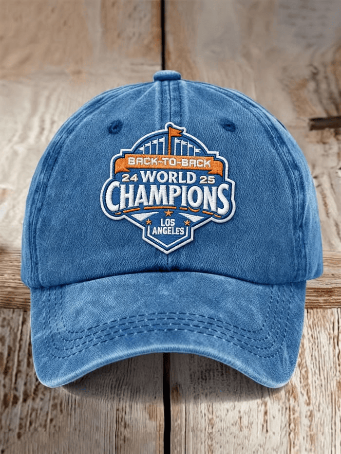Dodger Back to Back Print Hat Baseball Champion Hat Dodger Merch Gift for Fans