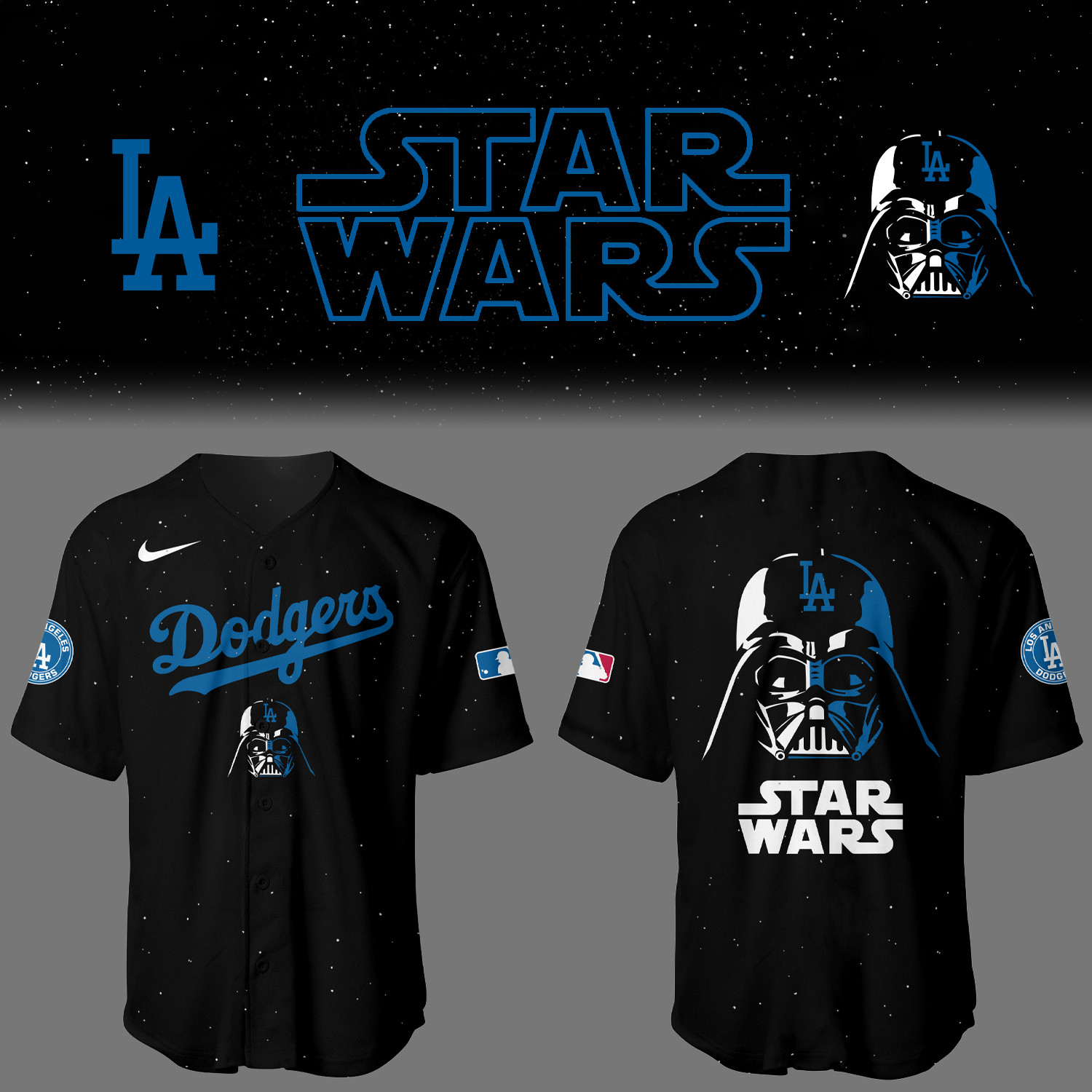 Dodgers Baseball 2025 Limited Dodgers x Stars Wars Jersey Gifts For Baseball Lovers