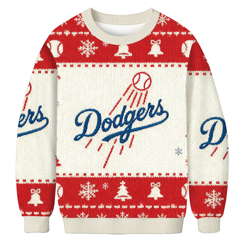 Dodgers Baseball Christmas Ugly Sweatshirt Christmas Gift For Family Dodgers Baseball Christmas Ugly Sweatshirt Christmas Gift For Family