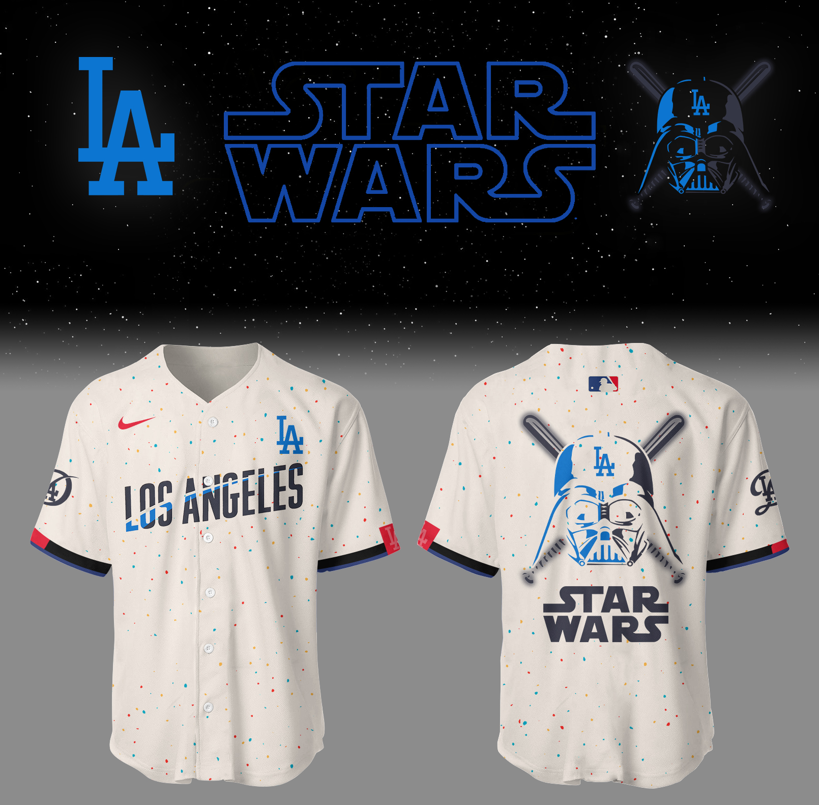 Dodgers Baseball Dodgers x Star Wars 2025 City Connect Jersey Gifts For Baseball Players