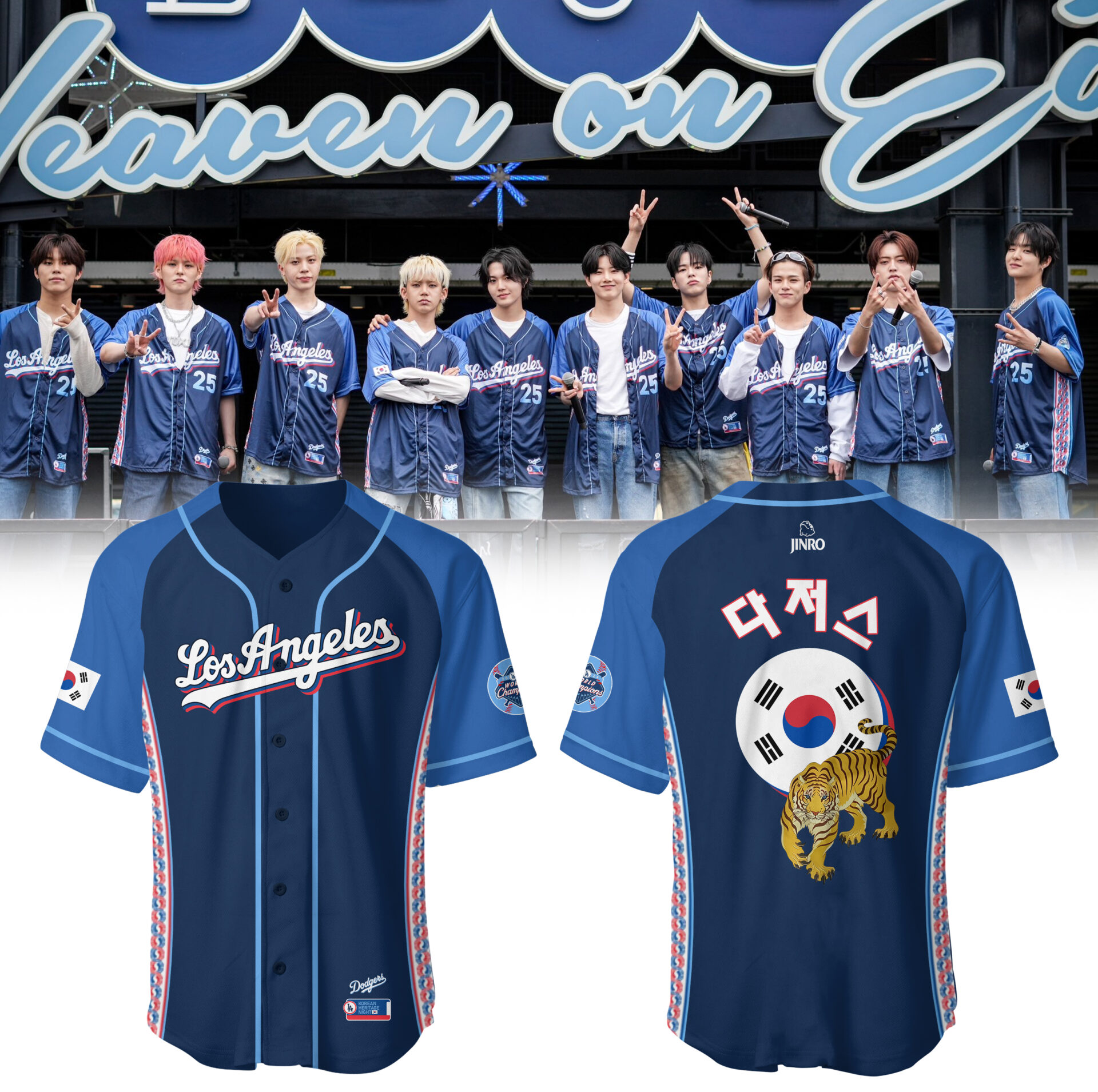 Dodgers Baseball Korean Heritage Night Jersey Gift Ideas For Baseball Players