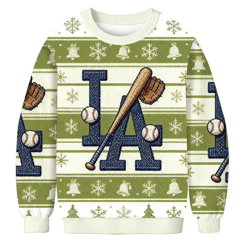 Dodgers LA Baseball Christmas Ugly Sweatshirt Holiday Joke Gift Idea Dodgers LA Baseball Christmas Ugly Sweatshirt Holiday Joke Gift Idea
