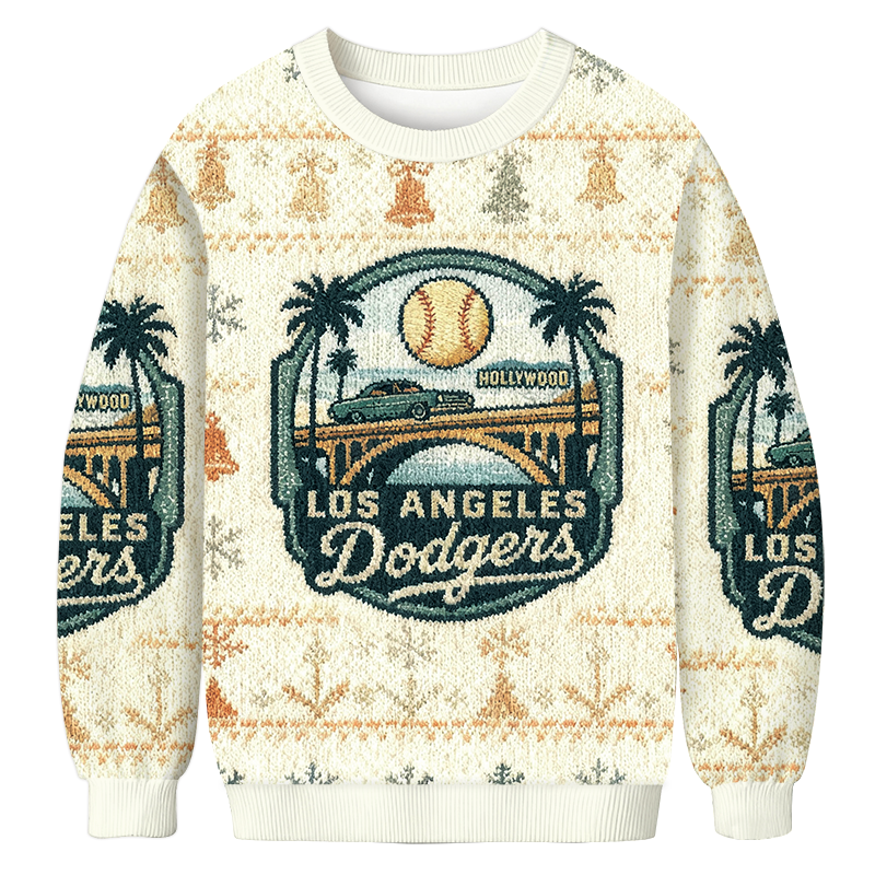 Dodgers Los Angeles Christmas Ugly Sweatshirt Holiday Lounge Wear Top Gift Ideas Dodgers Los Angeles Christmas Ugly Sweatshirt Holiday Lounge Wear Top Gift Ideas