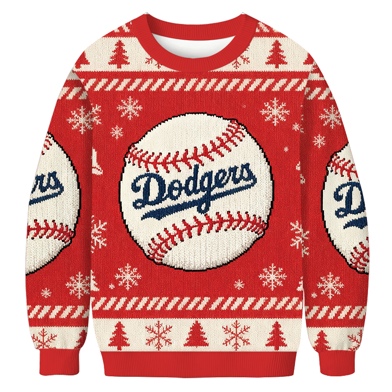 Dodgers Red Christmas Ugly Sweatshirt Christmas Gift For Friends Dodgers Red Christmas Ugly Sweatshirt Christmas Gift For Friends