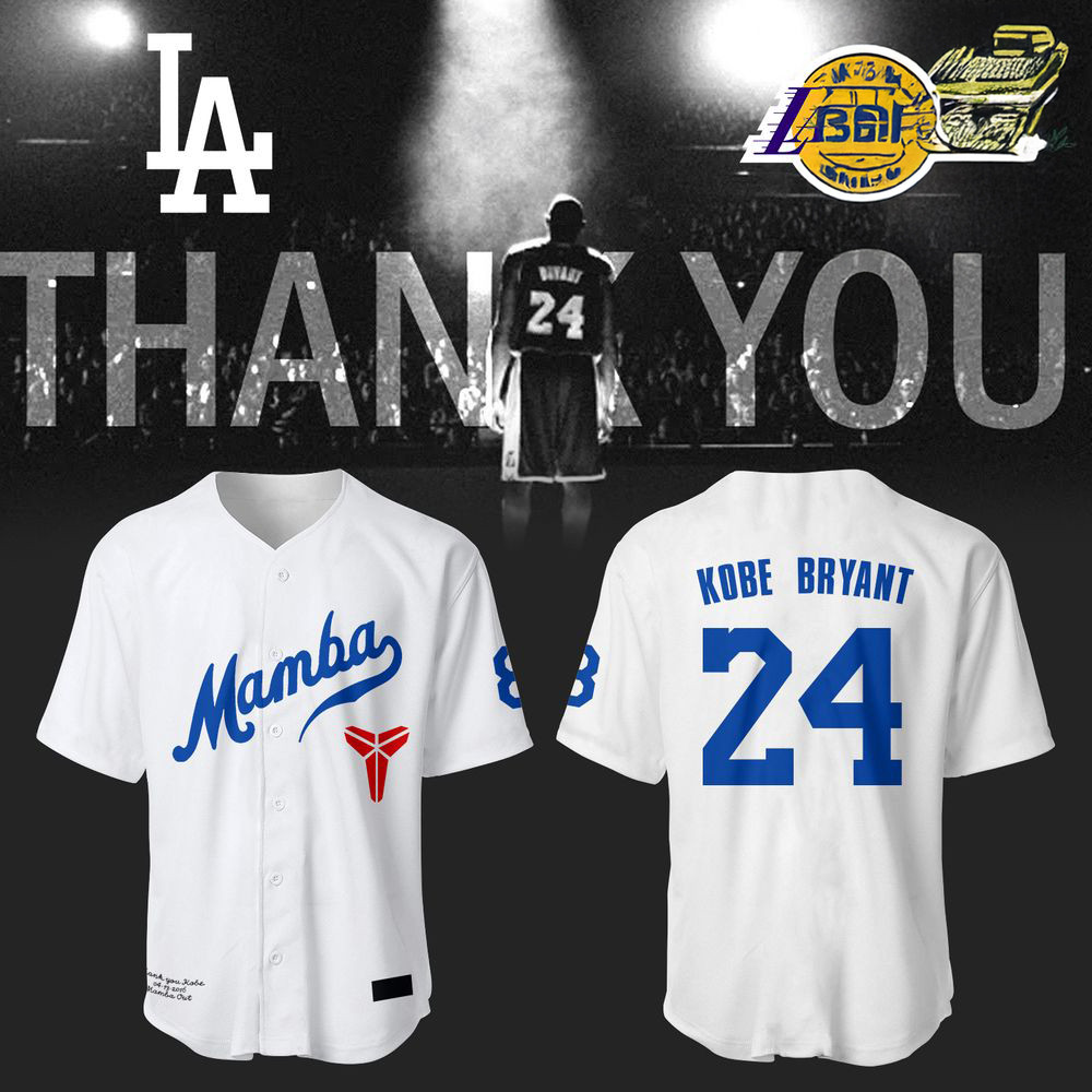 Dodgers Remember Kobe Bryant Limited Baseball Jersey Gifts For Baseball Fans