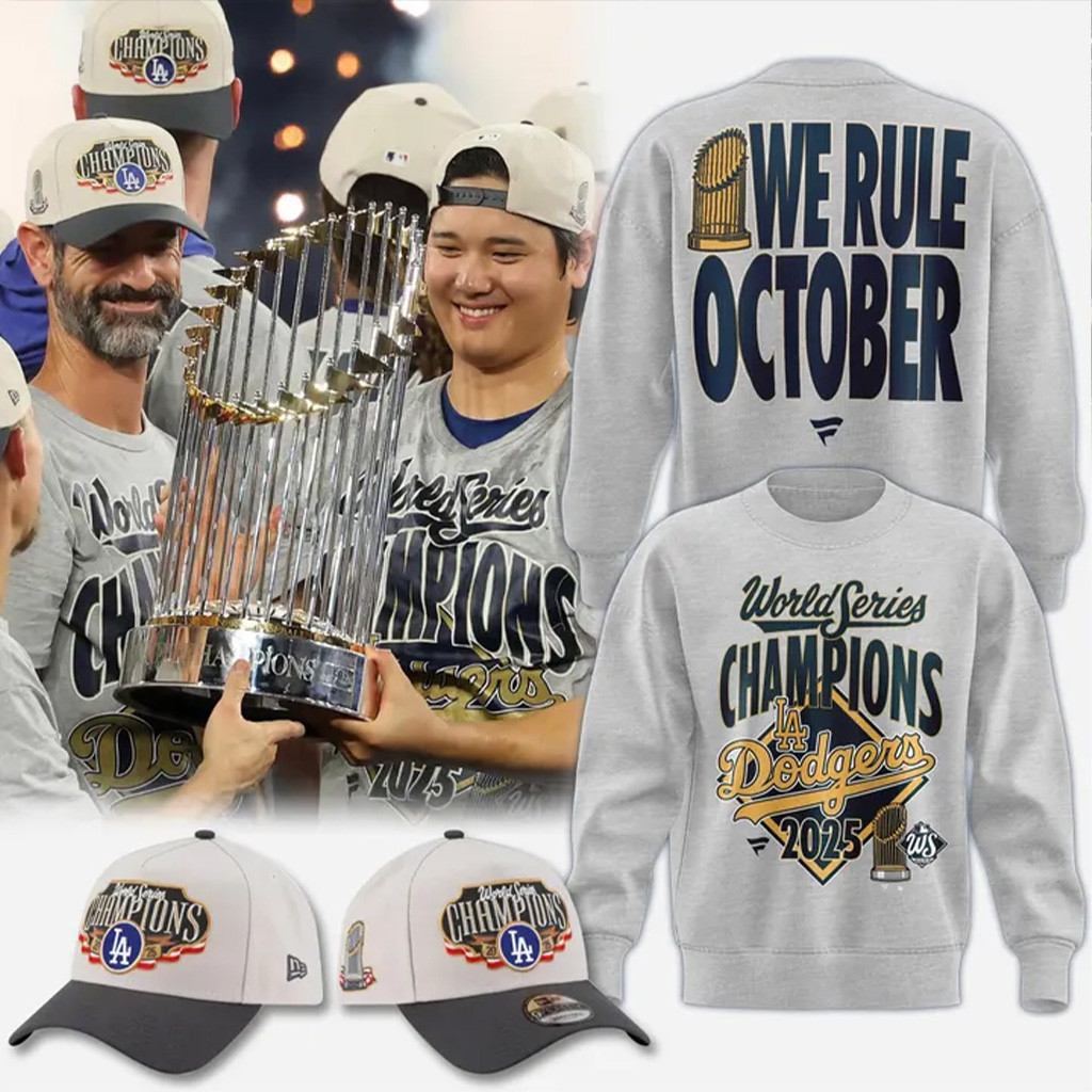 Dodgers We Rule October Shirt 2025 Los Angeles Dodgers Back To Back Champions Sweatshirt Dodgers We Rule October Shirt 2025 Los Angeles Dodgers Back To Back Champions Sweatshirt