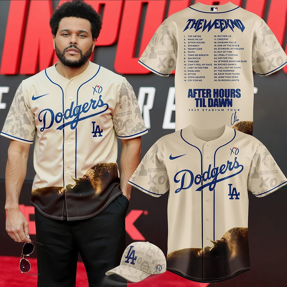 Dodgers x The Weeknd After Hours Til Dawn Collection 2025 Jersey