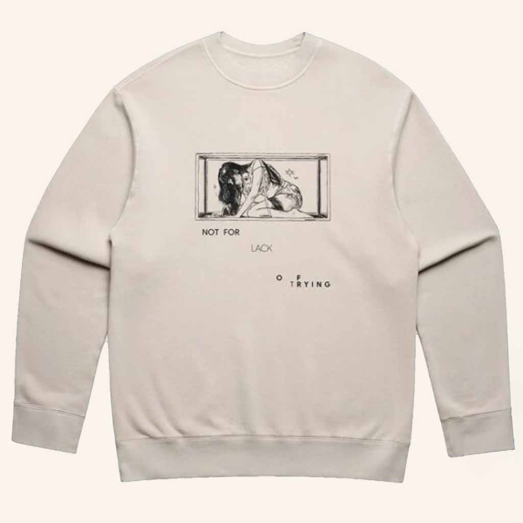 Dodie Merch Not For Lack Of Trying Sweatshirt Cool Gifts For Music Lovers Dodie Merch Not For Lack Of Trying Sweatshirt Cool Gifts For Music Lovers