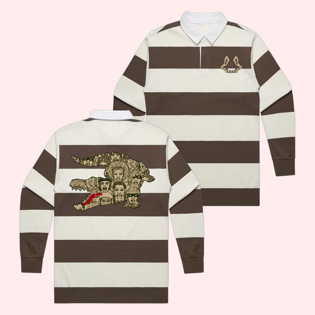 Doechii Merch Doechii ABNH Long Sleeve Polo Shirt Gifts For Him Doechii Merch Doechii ABNH Long Sleeve Polo Shirt Gifts For Him